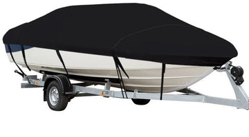 Boothoes - Bootzeil - Afdekzeil Boot - Zwart - Maat F: 670-770 x 265 cm