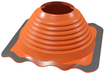Silicone dakdoorvoer 0-45° ø 101-178mm tot 250°C rood