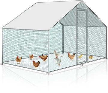 3x2x2m kippenren - kippenhok buitenverblijf - Draadren - Puntdak
