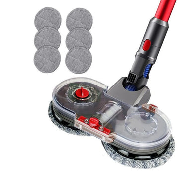 Mop Dweil Geschikt Voor Dyson V15, V11, V8, V7 Steelstofzuiger - Inclusief 6 Dweilmops - Nat & Droog Vloerwisser - Vloermop