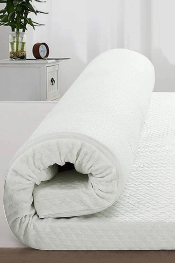 Topdek Matras XXL Topper Tencel - Bamboe HR45 Koudschuim - Topper 12cm dik - 180x200 Topdekmatras Orthopedisch
