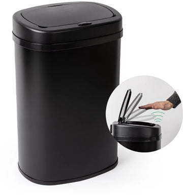 Sensor Prullenbak - 50L - Soft Close - Vingerprint vrij - Hygiënische Keuze - Zwart