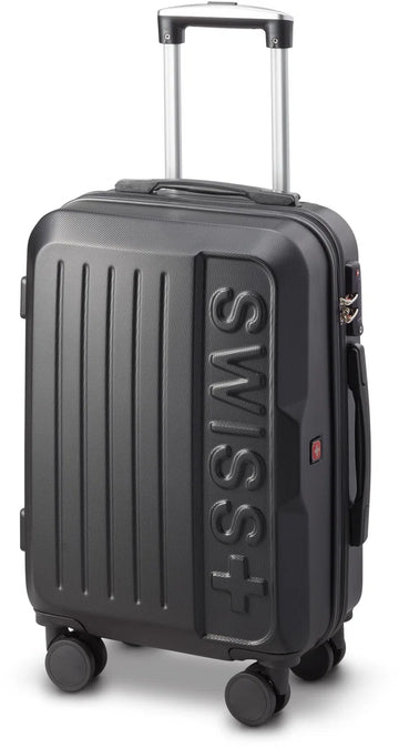 Swiss - Lausanne Handbagage koffer - 4 Wielen - TSA-cijferslot - Zwart