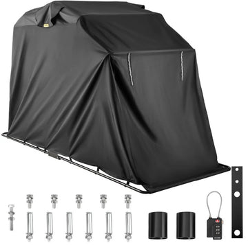 Heavy Duty Motorcycle Shelter Shelter Cover Storage Garage Tent met TSA-codeslot en draagtas