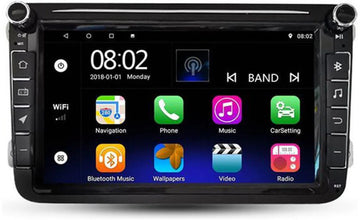 Android 10.0 - 8 inc Scherm - 4K ready - Car Video voor VW CC Universal Golf / Polo / Tiguan / Passat / B7 / B6 / SEAT / Leon WIFI GPS BT WIFI Radio SWC