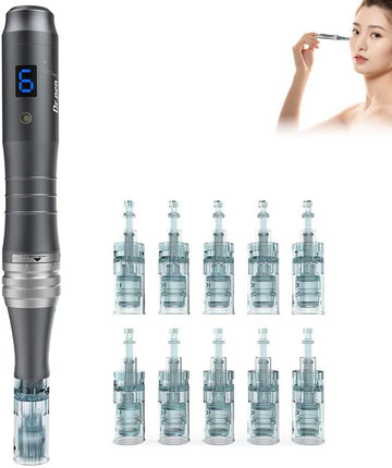 The Original DR.PEN M8 ULTIMA Wireless Dermapen Microneedling Including 10 Cartridges 16 pins + Spray bottle 50ml
