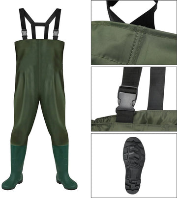 Waadpak - Waadbroek - Visserspak - Regenpak - 100% Waterdicht - Schoenmaat 40/41 M