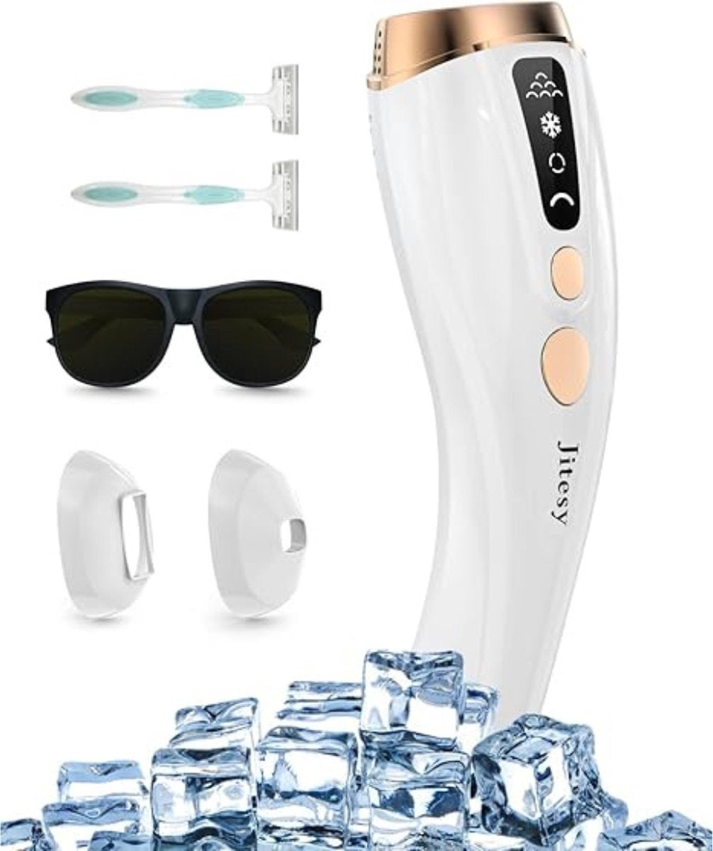 IPL Laser Ontharingsapparaat - Laser Ontharing Met IJskoeling - Ontharing Laser - Ontharingsapparaat Laser - Ontharingsapparaten Laser - Permanente En Pijnloze Haarverwijdering - Voor Gezicht En Lichaam - Automatische & Handmatige Modus