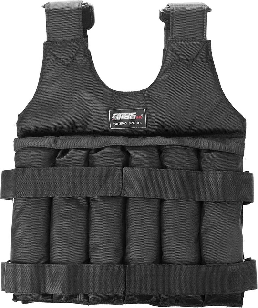 Gewichtsvest - 1-50kg Gewicht Vest - Trainingsvest - Weighted Vest - Hardlopen - Verstelbaar - Calisthenics - Zwart - (Zonder Gewichten)