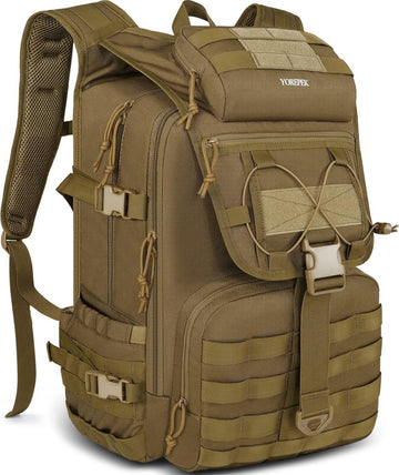 Rugzak voor heren, 45 liter, wandelrugzak, militair, outdoor, groot, werk, leger, survival, tactische rugzak, waterdicht, reizen, tactische rugzak voor trekking, kamperen, reizen, jacht