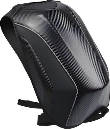 E-Shop4u - Carbon Fiber Motorhelm Rugzak 30L - Waterdichte Tas - Motor Rugzak - Harde Schaal - Turtle Bag - Innovatieve Motorfietstas - Waterbestendig - Grijs