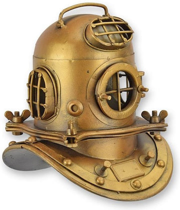 Duikhelm - Miniatuur Model - Klassieke Duikhelm - Tin Metaal - Diepzee Duiken Helm - Decoratie - 17x15x18
