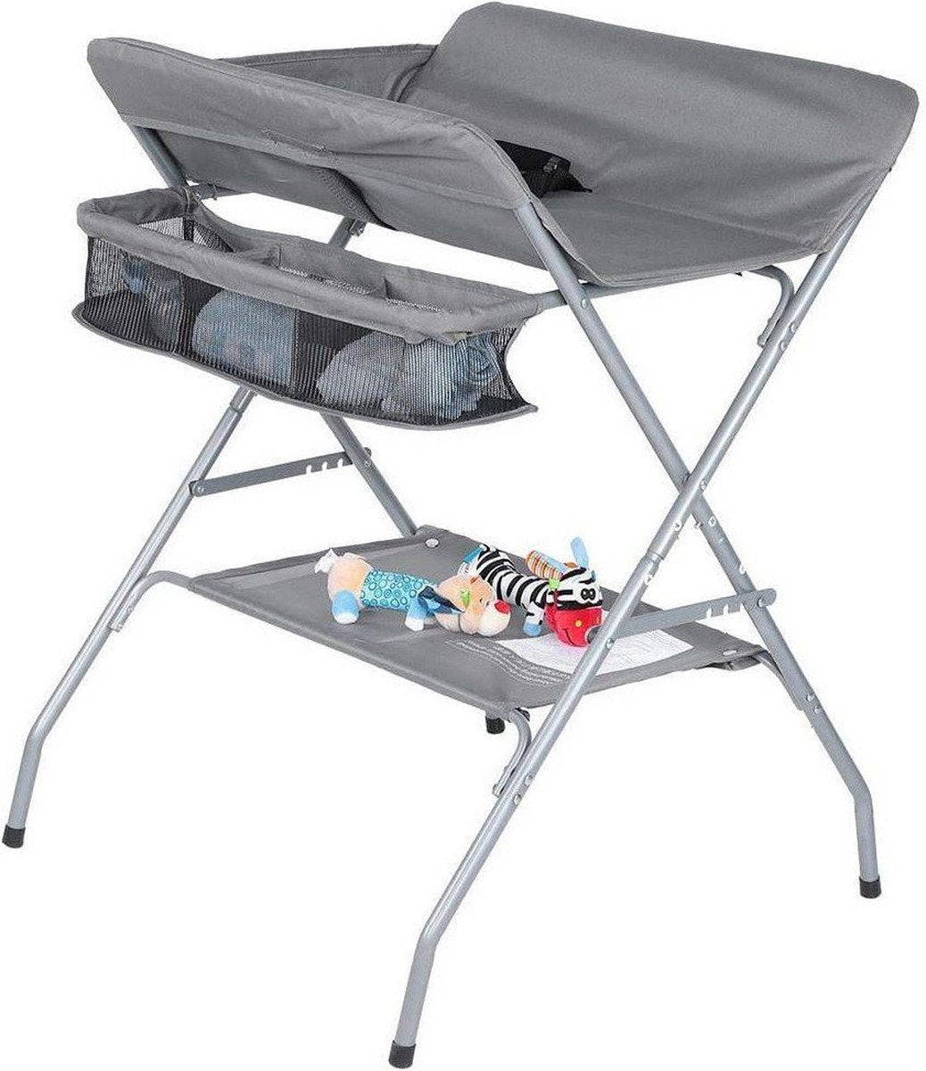 Esem Opvouwbare Luiertafel - Verschooncombi Aankleedkussen - Verzorgingstafel - Opklapbare Commode - Grijs