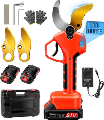 Elektrische Snoeischaar - Heggenschaar - Draadloos Elektrisch Takkenschaar - Tuinschaar - Tuin Snoei Schaar voor Knippen & Snoeien van Heggen & Takken