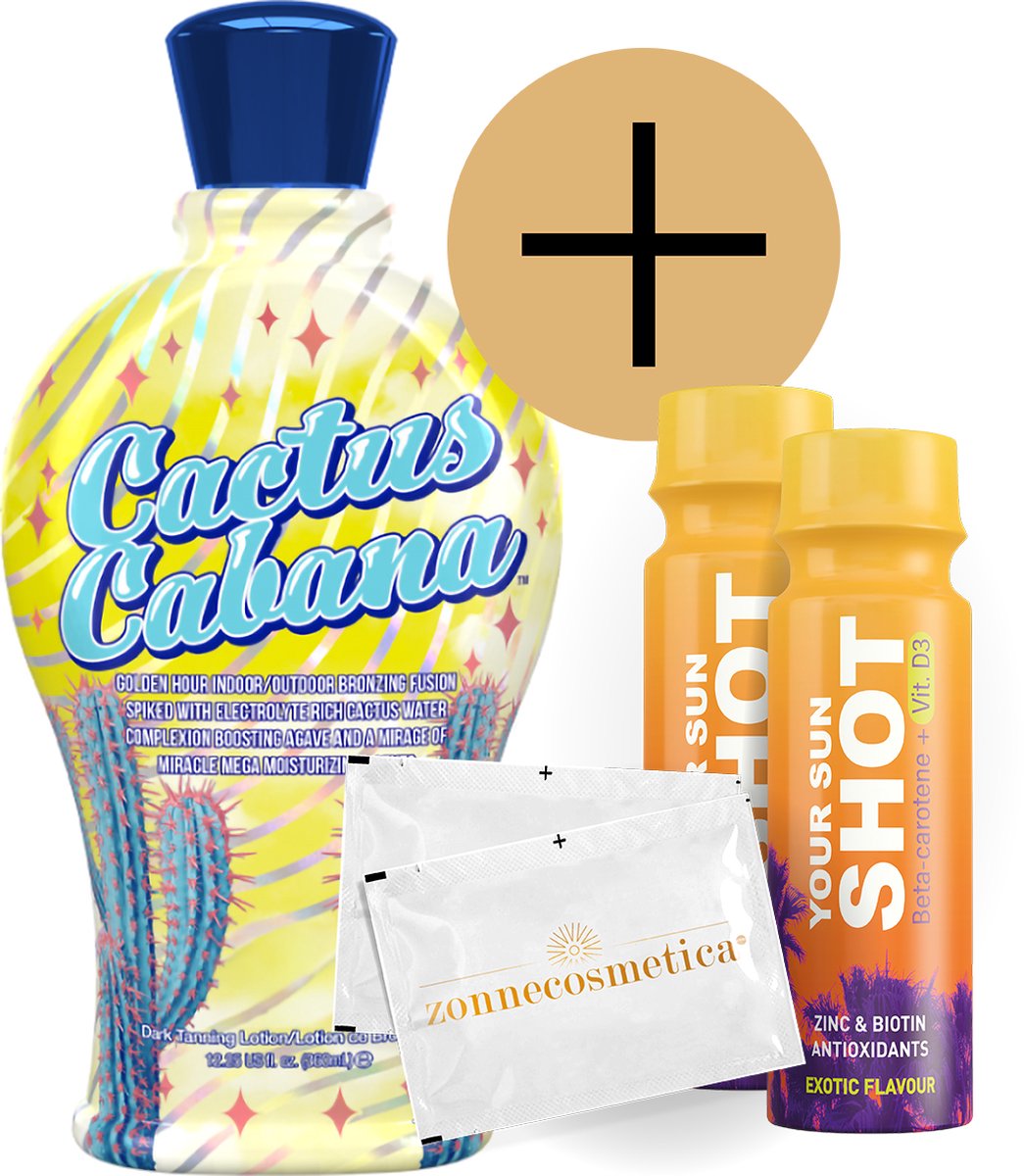 Devoted Creations - Cactus Gabana + 2 Your Sun Shots + 2 Verfrissingsdoekjes