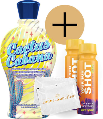 Devoted Creations - Cactus Gabana + 2 Your Sun Shots + 2 Verfrissingsdoekjes
