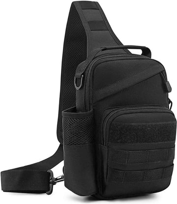 Borsttas Schoudertas Tactische Borsttas Leger Crossbody Tas Schoudertas Mini Rugzak met enkele riem voor reizen Wandelen Kamperen