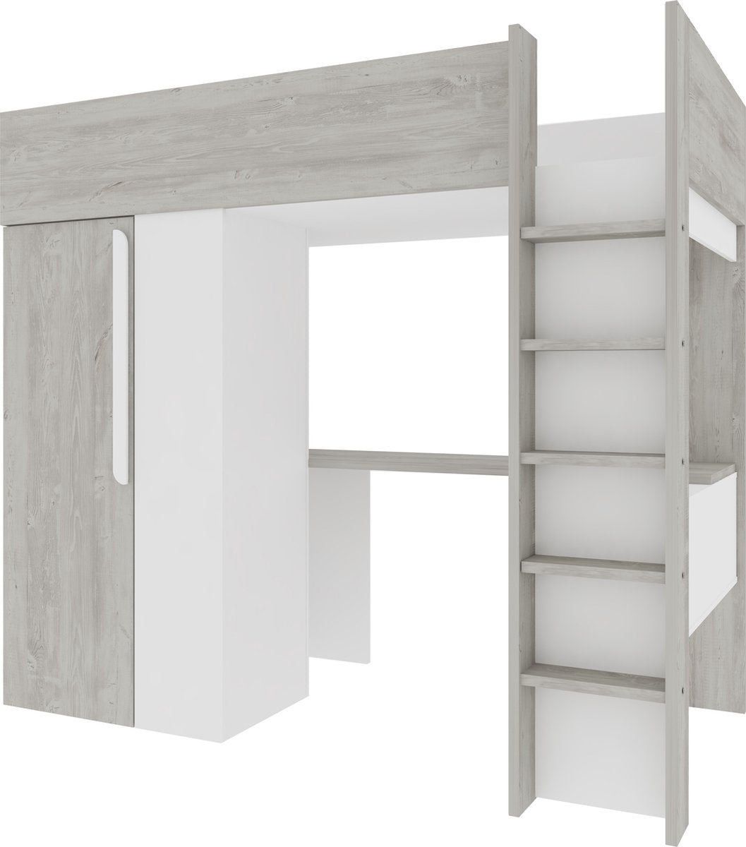 Trasman - slaper Beau & kast - 90x200 - Wit
