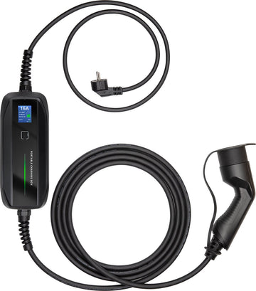 Besen Mobiele Lader met LCD - Type 2 naar Schuko - 10 Meter