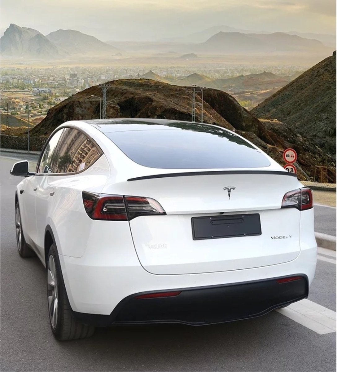 Tesla Model Y Spoiler Mat Zwart Performance Achterspoiler Auto Exterieur Accessoires Nederland België