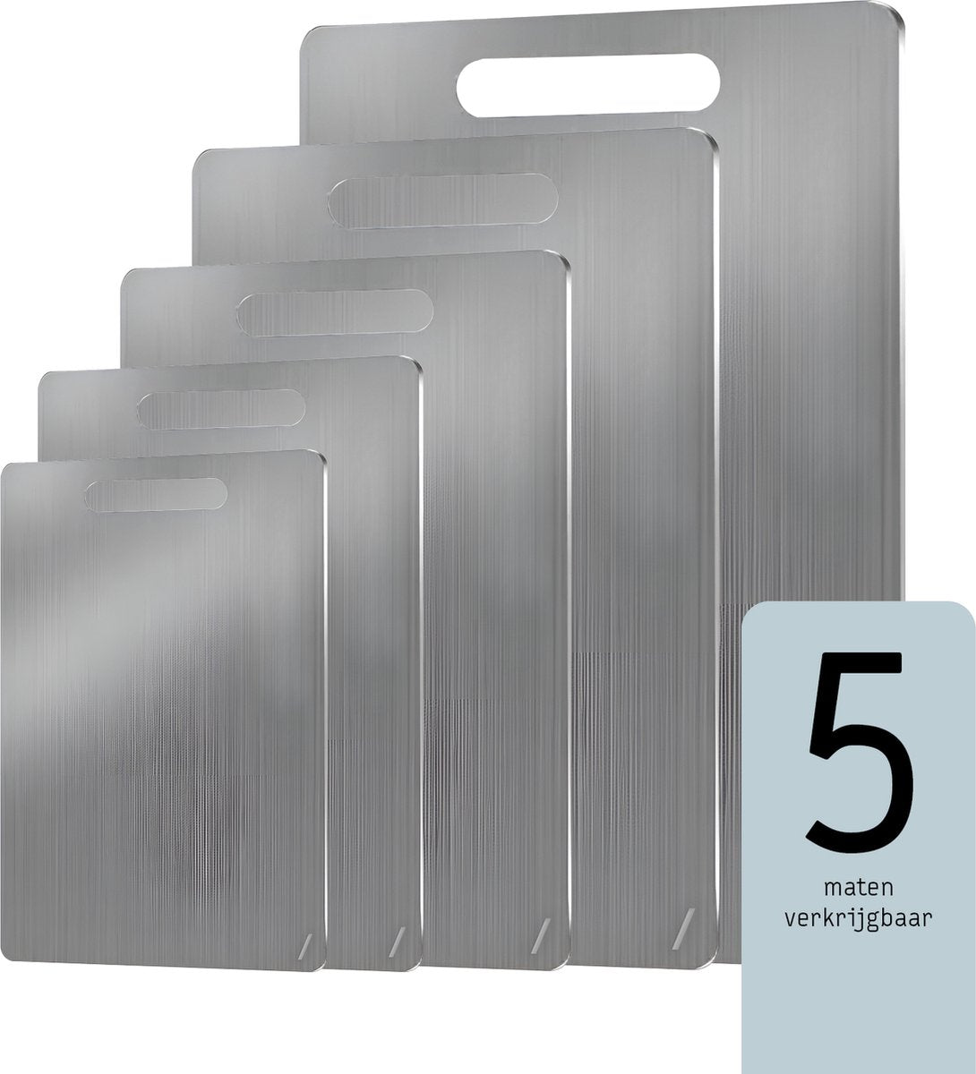 RVS Snijplank - 30 x 46 cm - RVS Snijplank - Grijs