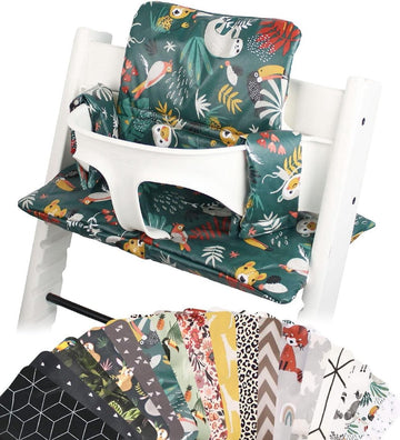 Kussen voor Stokke Tripp Trapp - Handgemaakt in Europa - Groen Kleur - Compatibel met Stokke Tripp Trapp Trip Trap Stoel