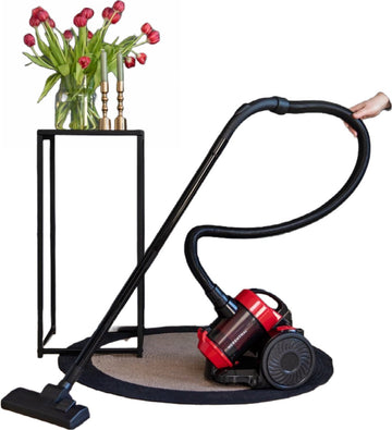 Royalty Line Stofzuiger Zonder Zak - 2 Liter - Cyclonische Stofzuiger - Stofzuigers - 5 Niveaus Filtering - Sterke Zuigkracht - Vacuum Cleaner - Compact en Licht - Gemakkelijk Schoon Te Maken - Rood
