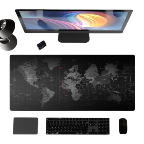 Mouse pad XXL – Desk Pad – Gaming Mousepad – 80×30 CM – World map