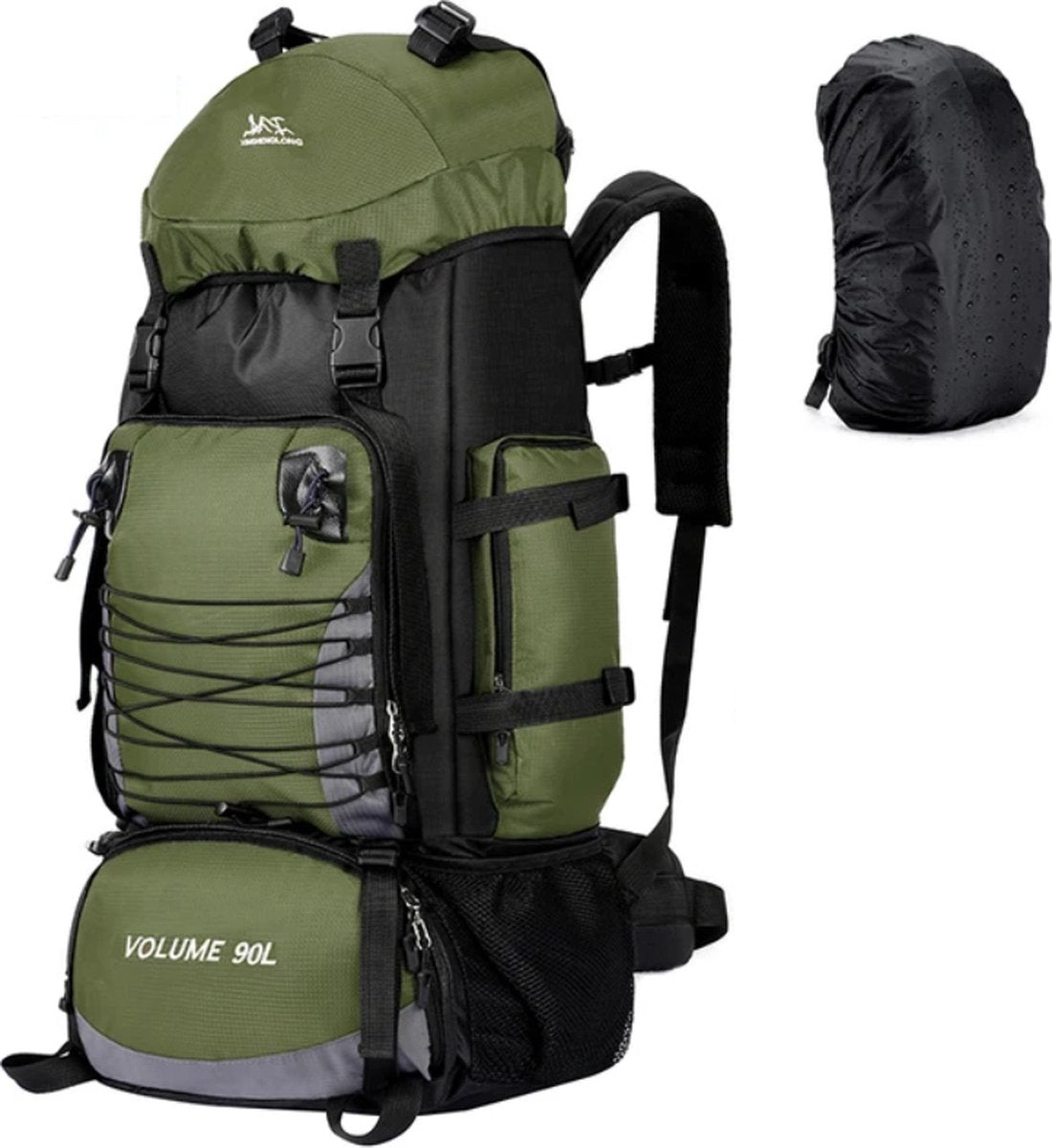 E-Shop4u® - 90L - Rugzak - Backpacks - Militaire - Tactische - Rugzak - Groen - Outdoor - Survival - Wandelen - Trekking - Klimmen - 90 Liter - Backpack Organizer