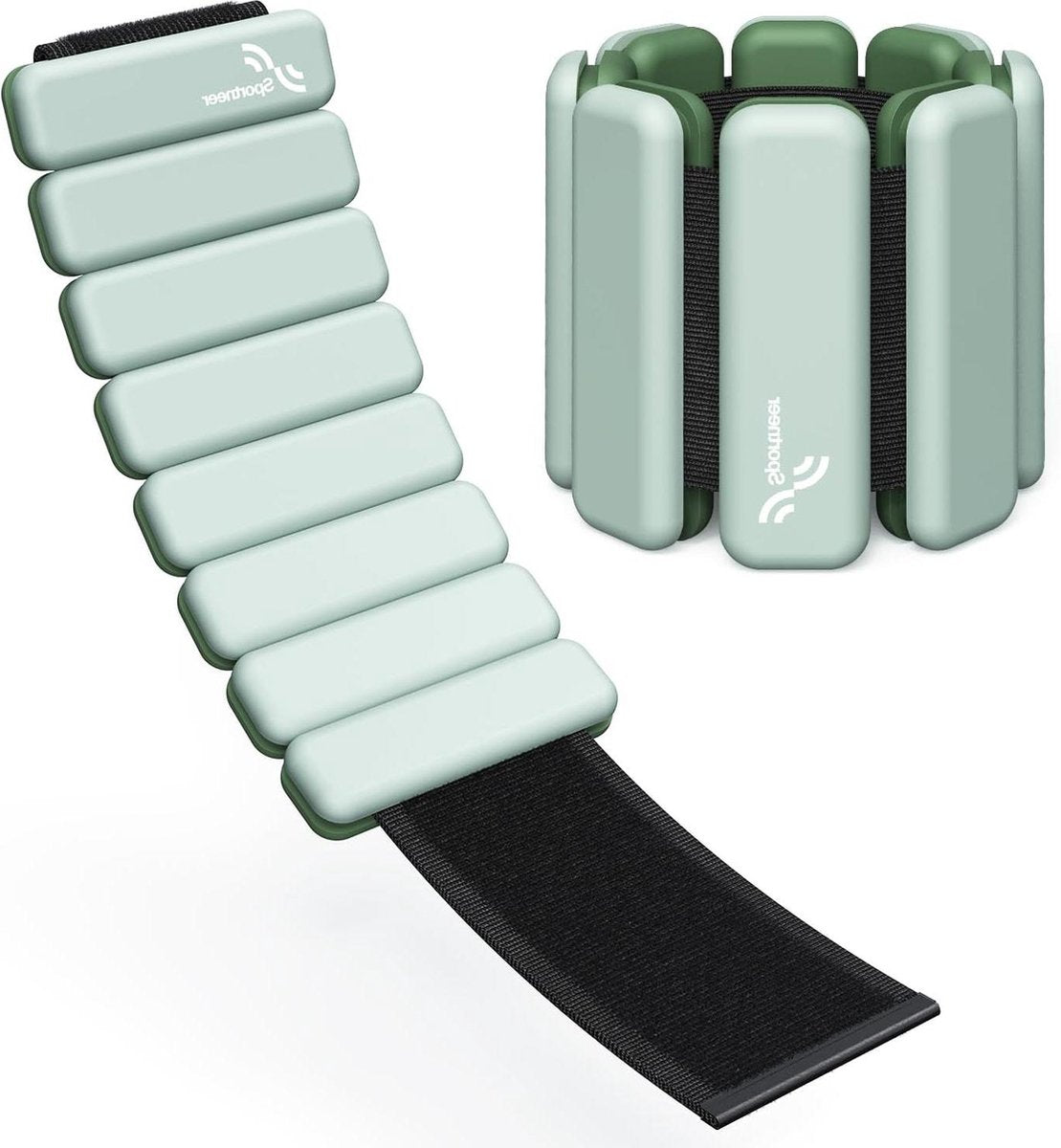 Draagbare gewichtsmanchetten - set van 2 (05 kg en 1 kg) - voor dames en heren - enkelgewichten voor yoga en aerobic. Weight cuffs