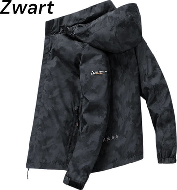 Aventury® Windjack - Windjack Heren - Regenjack - Regenjas Heren - Regenjas - Outdoorjassen - Maat XL -Zwart