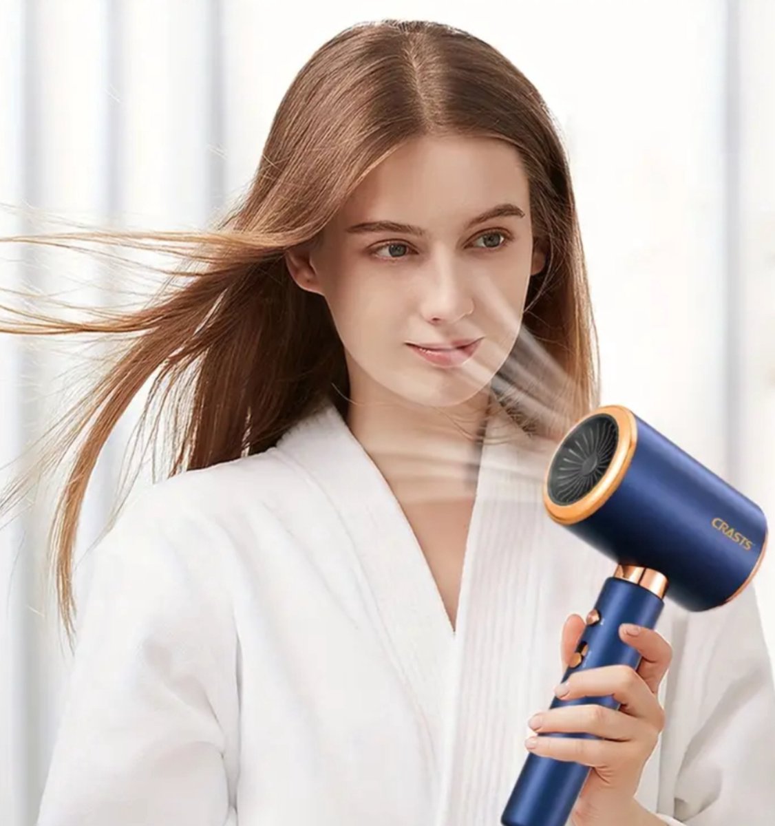 sinterklaas kerst cadeau Föhn Haarverzorgingsdroger Met Blauw Licht Warme En Koude Wind, Haardroger Met Diffuser