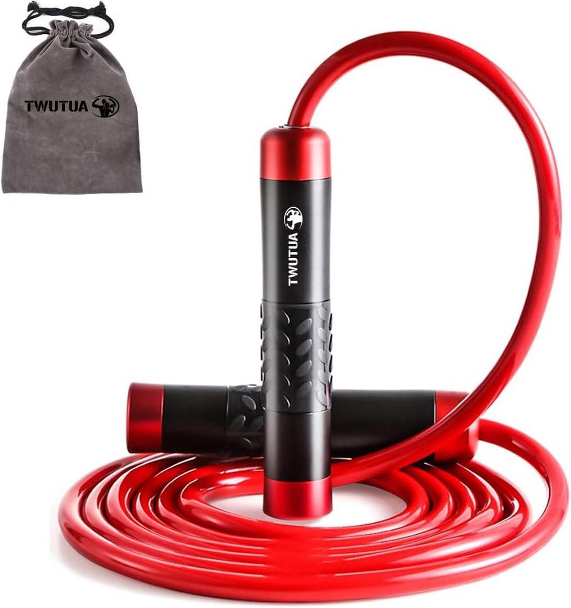 Verzwaard springtouw - 5 kg, zwaar springtouw - 3 m lengte verstelbaar - geen knopen - voor volwassenen fitness boksen MMA cardiotraining