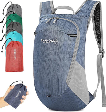 Opvouwbare ultralichte kleine rugzak - waterdichte wandelrugzak 18 liter - dames en heren outdoor wandelen