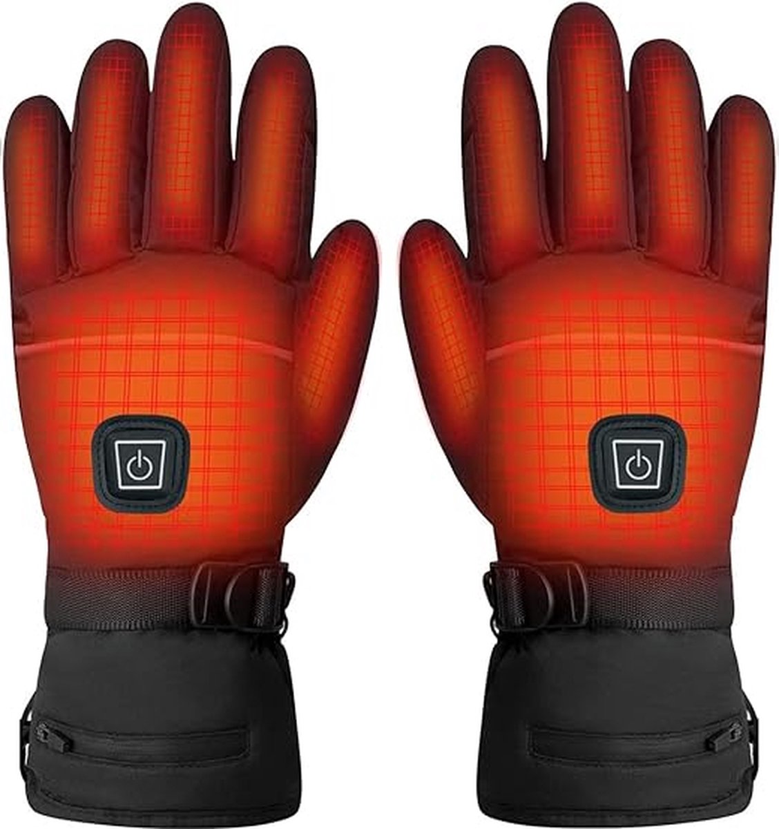 Verwarmde handschoenen - Handschoenen verwarmd - Elektrische verwarming - Winter - Inclusief Batterijen - Oplaadbaar - Waterdicht - Winddicht - Zwart - Unisex - Onesize