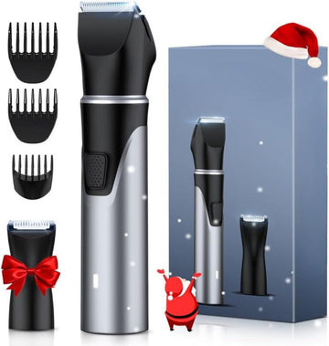 Lichaam Groomer - Verwisselbare koppen, USB - Oplaadbaar, Waterdicht - Nat/Droog - Zilver