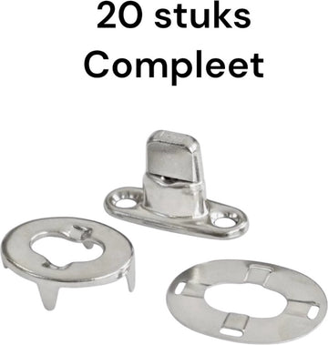20 X Tourniquets draaisluiting -Tourniket +kous en achterplaat (De echte DOT) - Bootkap-Verandazeil-Dekzeil-Bootkap-Verandazeil sluiting-Bootzeil-Tourniquet.