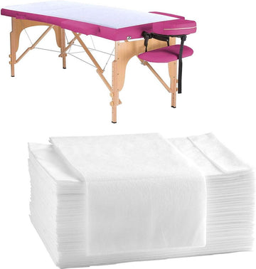Niet-geweven Waterdicht-oliebestendig Wegwerp Bed Sheet voor Schoonheidssalon SPA - Tattoo Massage Tafel - 80x180cm - 20st