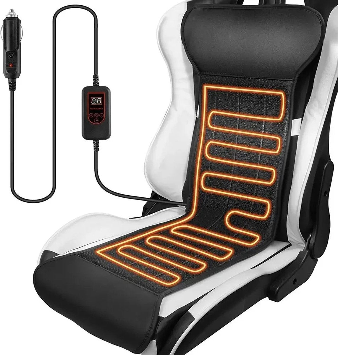 vanBoni Auto Stoelverwarming - Auto Stoel Verwarming Kussen - Elektrische Auto Accessories Heater - Instelbare Temperatuur - Oververhittings Bescherming - 12V