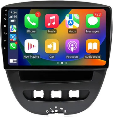 Citroen C1 / Peugeot 107 / Toyota Aygo | 4GB & 64GB | 2005 - 2014 | Carplay & Android auto | Autoradio met navigatie | Radio scherm | 2005 2006 2007 2008 2009 2010 2011 2012 2013 2014
