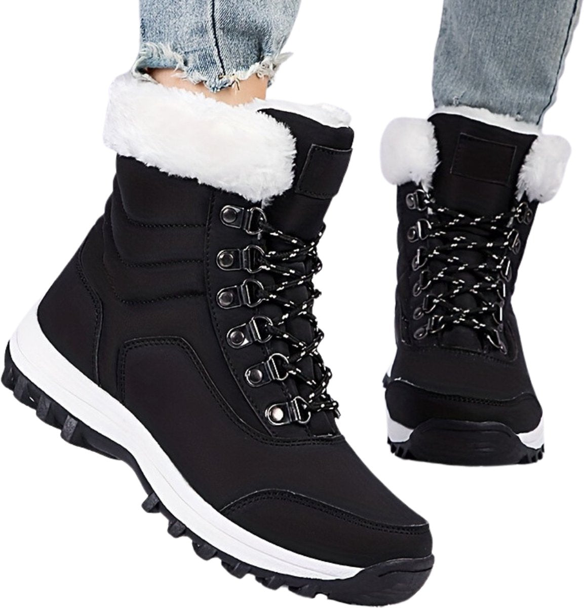 Snowboots - Sneeuwschoenen - Sneeuwboots - Dames - Wintersport - Ski - Ski Gadgets - EU36 - Zwart