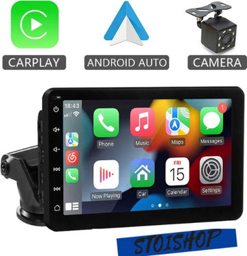 Carplay - Navigatiesysteem Auto - Autoradio - Achteruitkijk Camera - Apple - Carplay - Android - 7 inch - Touchscreen