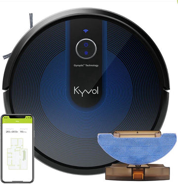 Kyvol E31 smart stofzuiger / dweilrobot met oplaadstation - zwart
