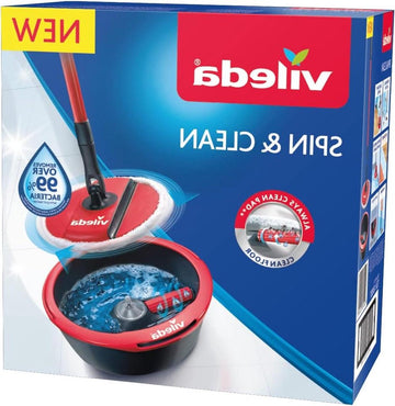 Spin & Clean Mopset - Compacte Emmer - Vileda mop and bucket set