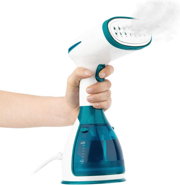 Handstoomapparaat Lichtgewicht ergonomische reisstomer continue stoom 32 g-min onbeperkte autonomie roestvrijstalen strijkzool klaar in 30s waterreservoir 280mL Blauw - Handige Stoomreiniger kledingstomer