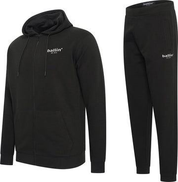 Heren Sport set met Ballin Est. 2013 Small Logo Joggingpak Print - Zwart - Maat M