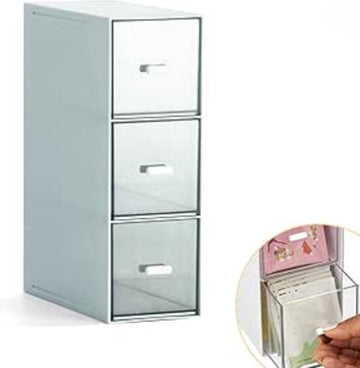 Keukenorganizer - Koffie en Thee Organizer - Koffiecups Houder - Compact & Draagbaar - 3 Lades - Blauw