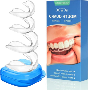 Teeth Grinding Mouthguard 4 Pack Splint Night Splint Bite Splint For Mouth Guard Snore Splint 2 Sizes - ACWOO Grind Guard