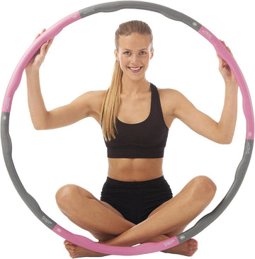 Thuis oefenen met Verzwaarde hoelahoeps voor volwassenen - Fitnessapparatuur voor gewichtsverlies en krachttraining Hula hoop