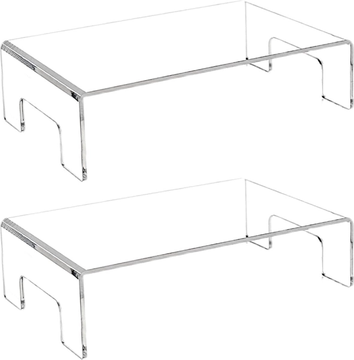2 stuks acryl riser display standaard U-vormige display houder transparant speelgoed poppen sieradenstandaard rek voor slaapkamer rekken vitrine voor sieraden speelgoed display tafeldecoratie